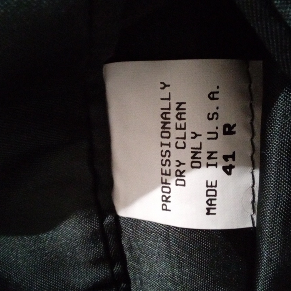 2 pc Botany 500 Striped Black and White Suit - Picture 10 of 12
